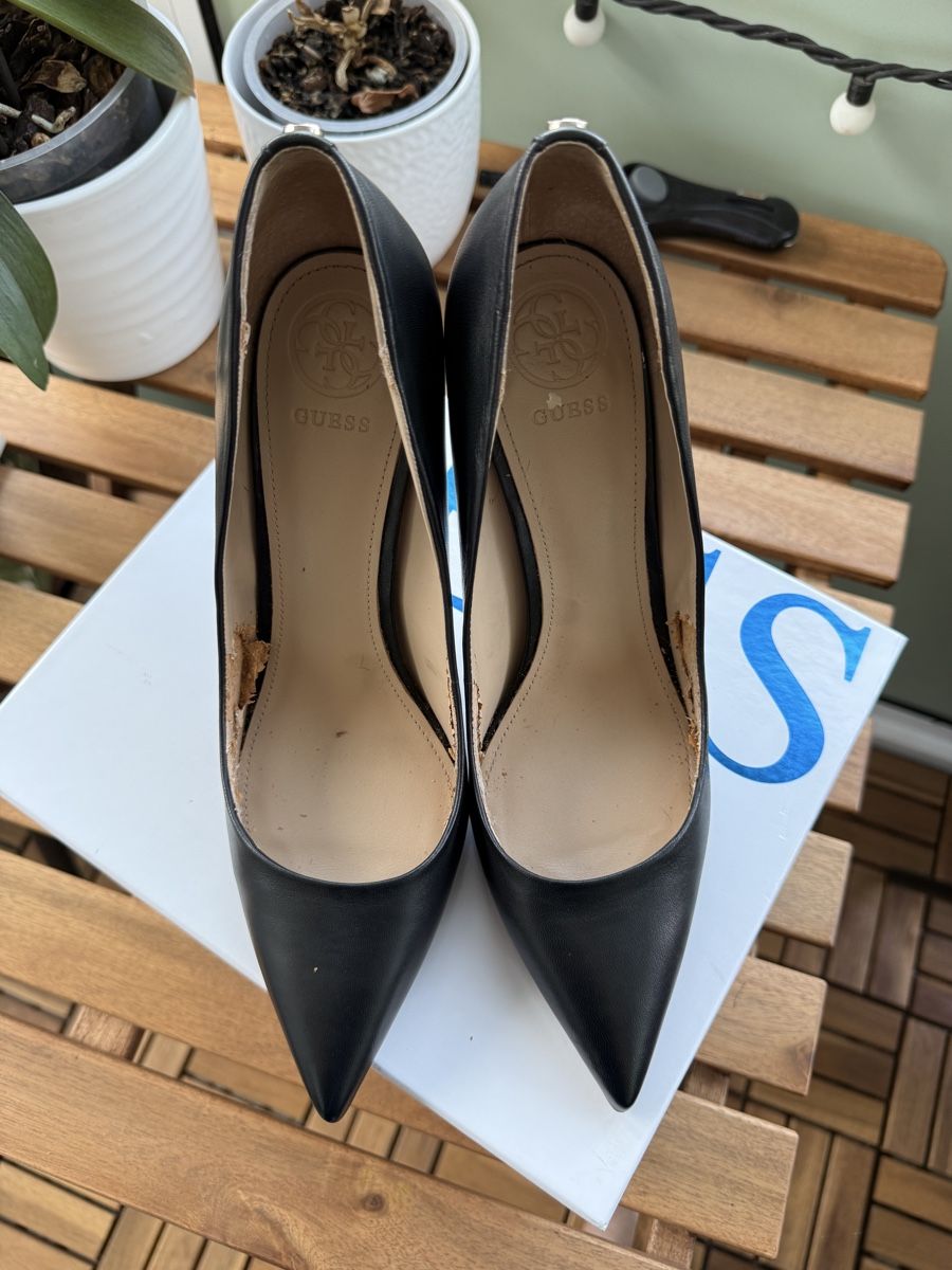 Guess Chaussures hommes: Guess High Heels Black Leather Size 39 – D'occasion à Winterthur par LeLe0606 5