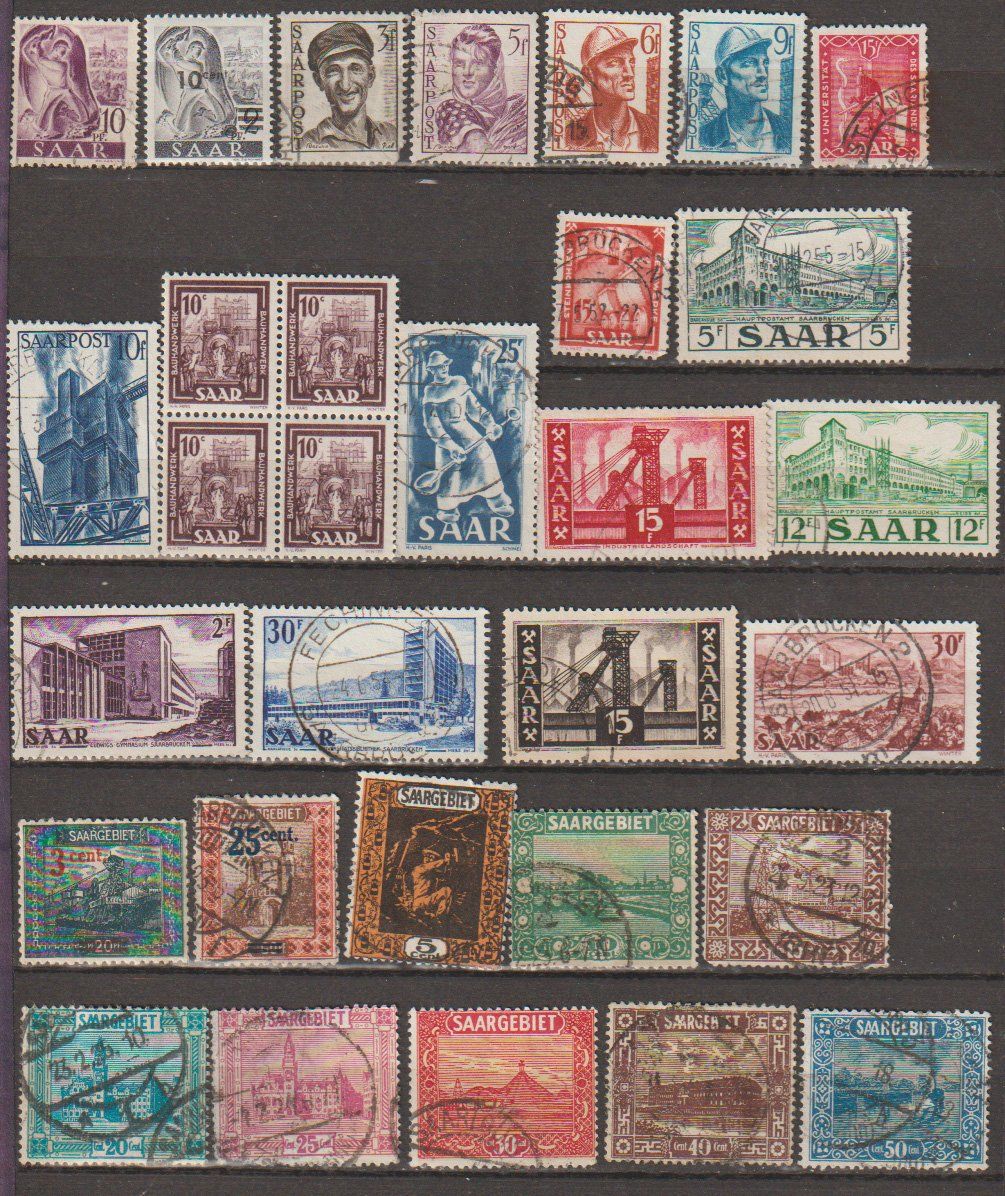Tous les timbres: Saar région Saarland collections diverses – D'occasion à Crans-Montana par kira56