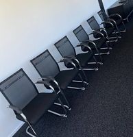 Freischwinger Konferenzstuhl Stuhl mit Armlehnen