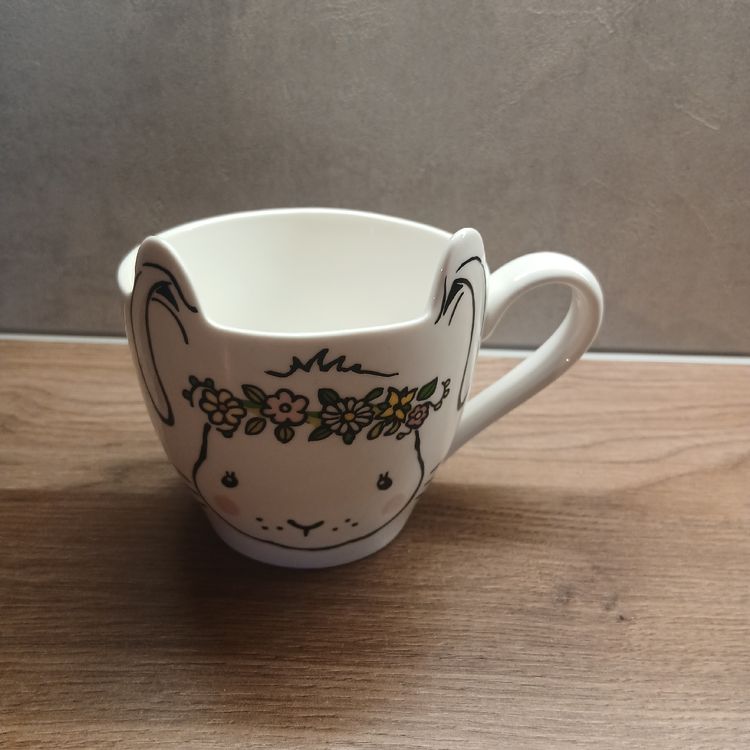 Süsser Hasen-Becher mit Blumenkranz (Gebraucht) in Rapperswil SG für ...