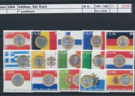 2004 Vatikan, "Der Euro", ** postfrisch