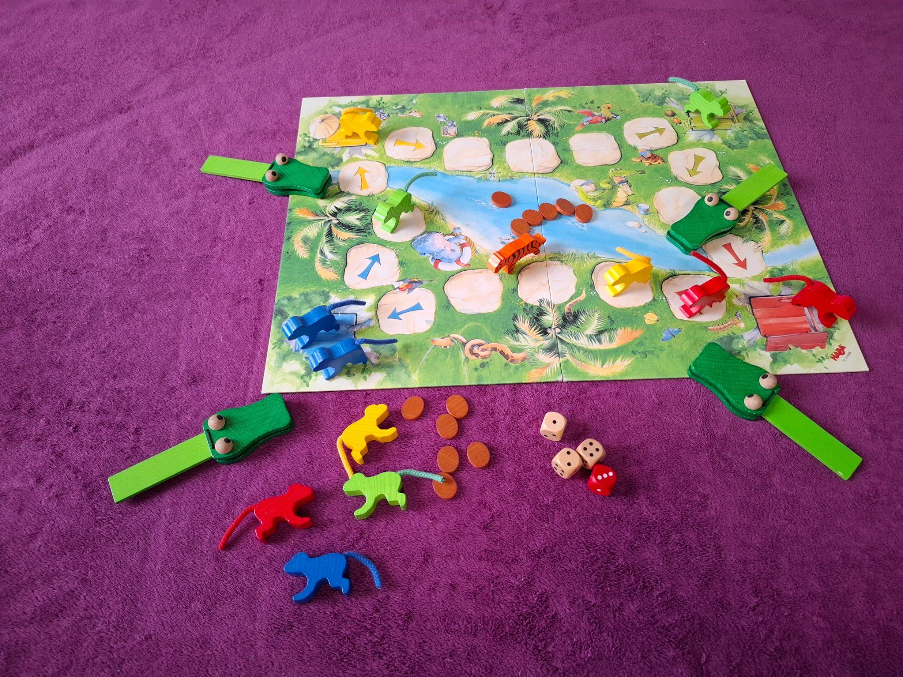 Haba Spiele: HABA Spiel - Rummel im Dschungel – Gebraucht aus Müllheim Dorf von Seeeule01 5