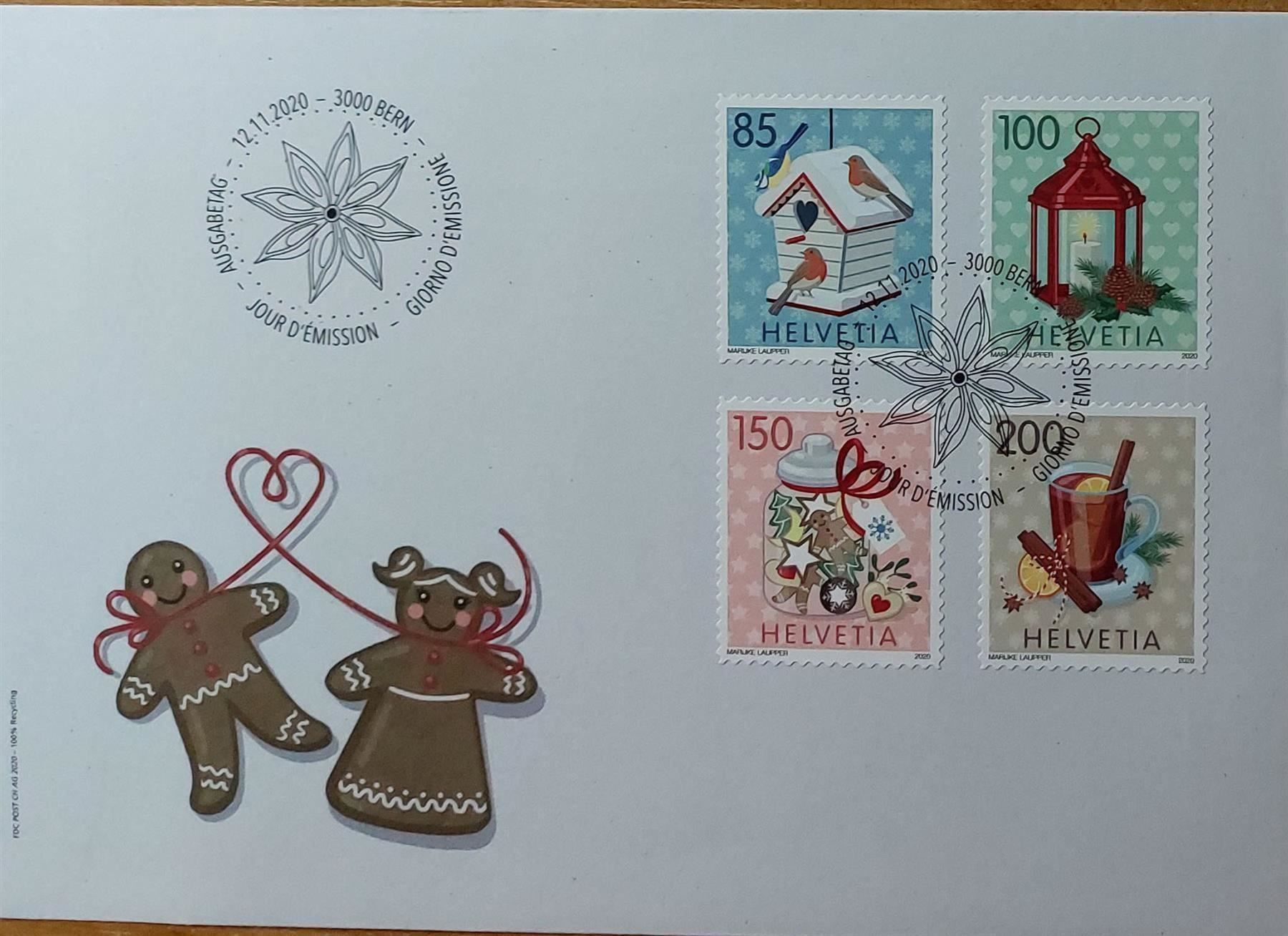 Tous les timbres: F1800 - FDC Noel 2020 – D'occasion à Trélex par Phil_Albert