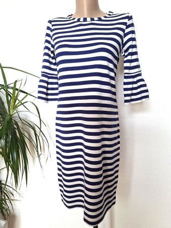 Robe BENETTON - rayure bleu blanc – Taille S