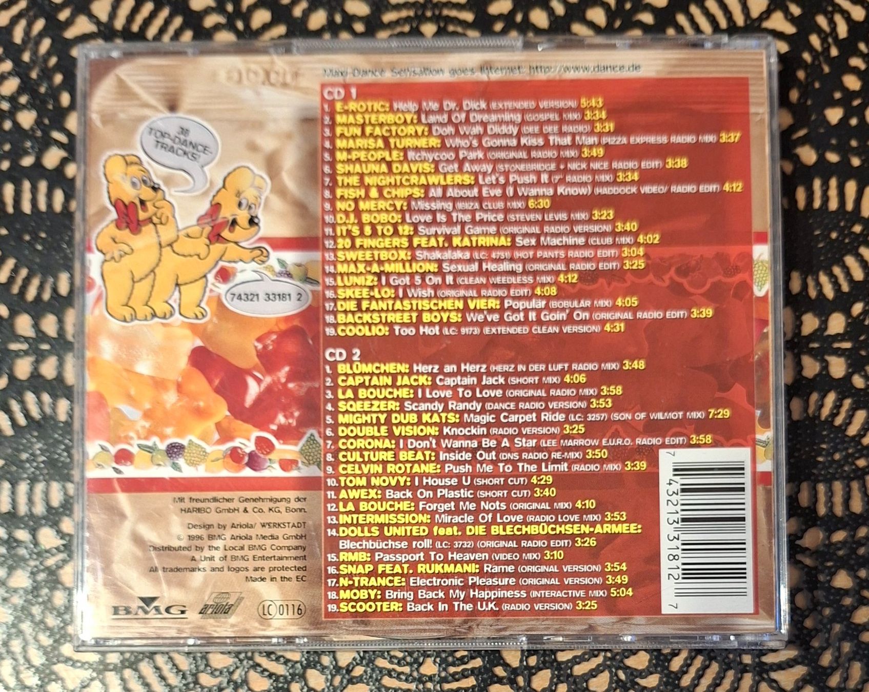 CD: Maxi Dance Senation 20, 2CD Hit Compilation Sampler 1996 – Usato da Schönenberg TG venduto da breiti12 1