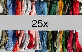 ca 25x Garn Stickgarn Armbändeli Knüpfen Sticken TOP Farben
