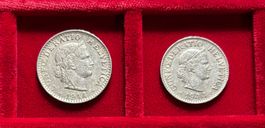 Schweiz Set 1944, 10 / 20 Rappen Confoederatio Helvetica