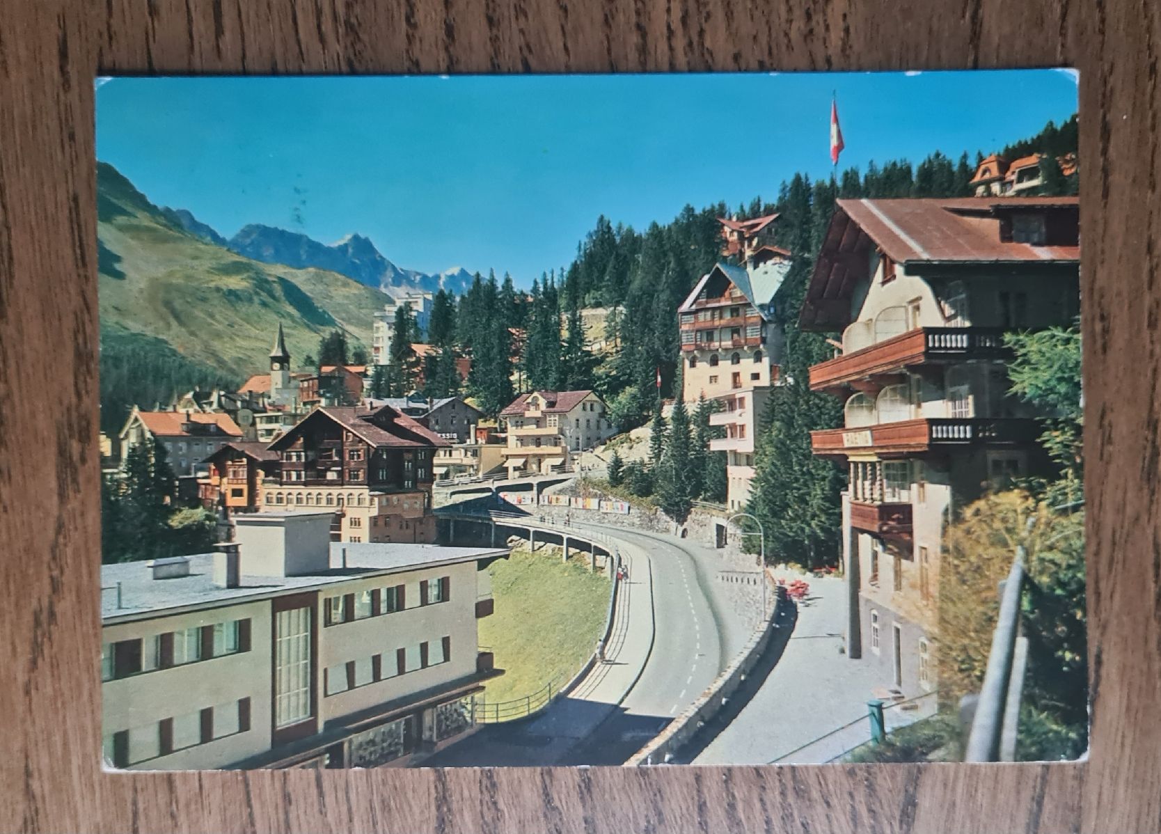Cartoline postali: Arosa Dorfstrasse 1963 – Usato da Ebikon venduto da Donar50