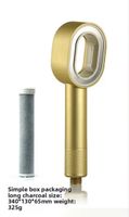 Shower head with 4 filters gold color