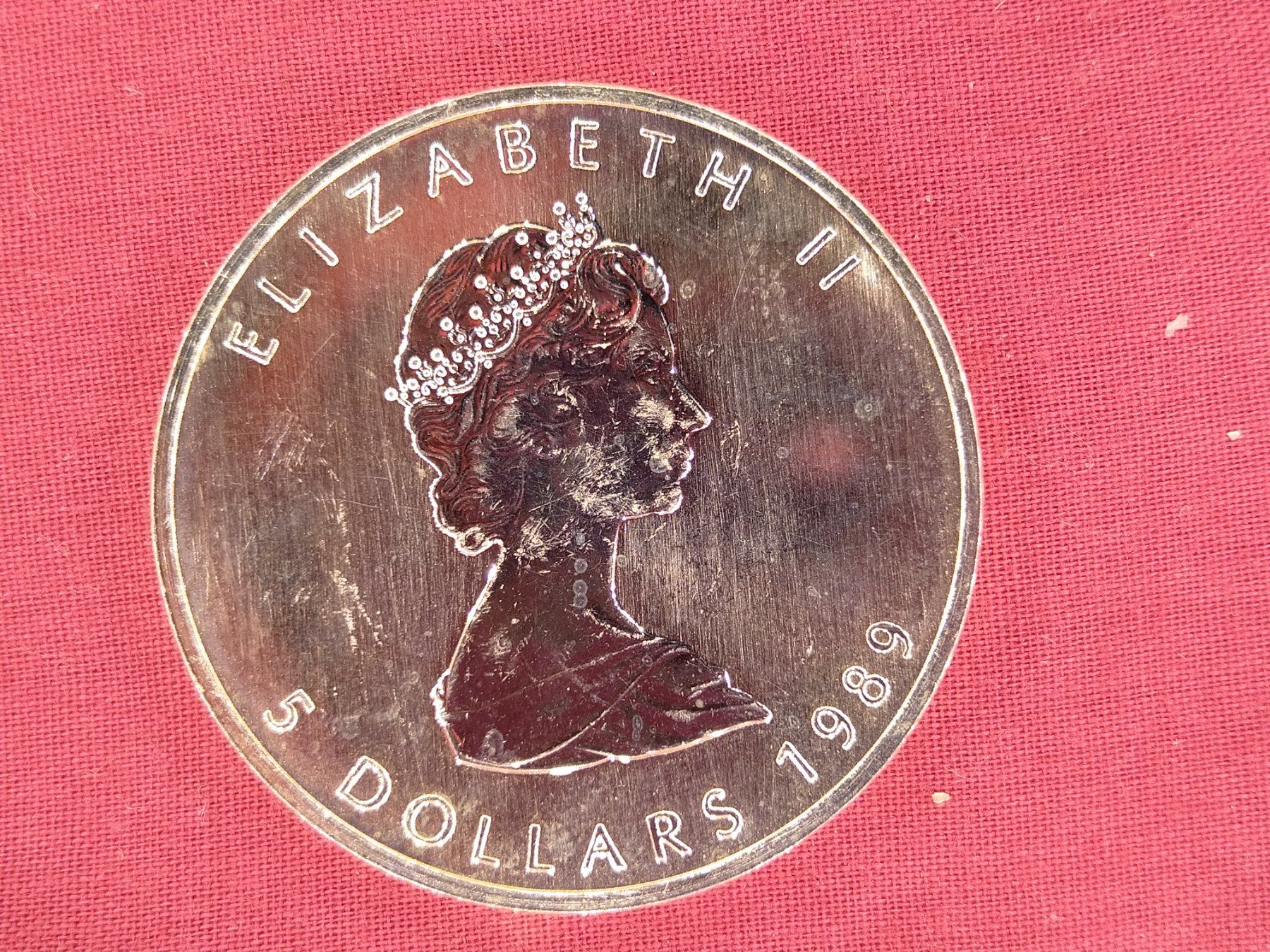Tutti le monete: Silber Maple Leaf 1 oz - 1989 Kanada – Usato da Dättlikon venduto da Quarz58 1