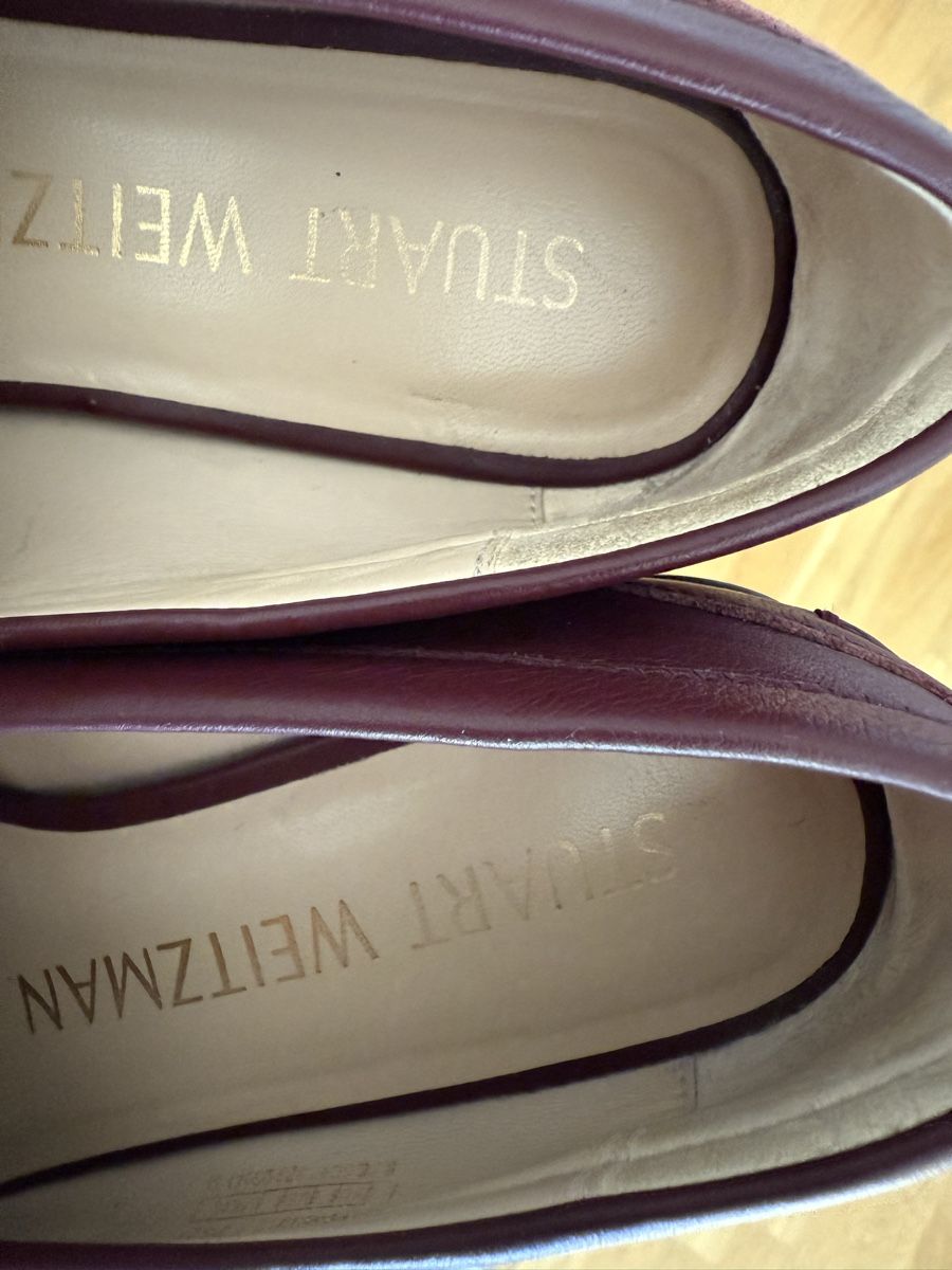 Stuart Weitzman Scarpe da donna: Stuart Weitzman burgundy leather loafers, size 37 – Nuovo (secondo la descrizione) da Zürich venduto da gracieteS 5