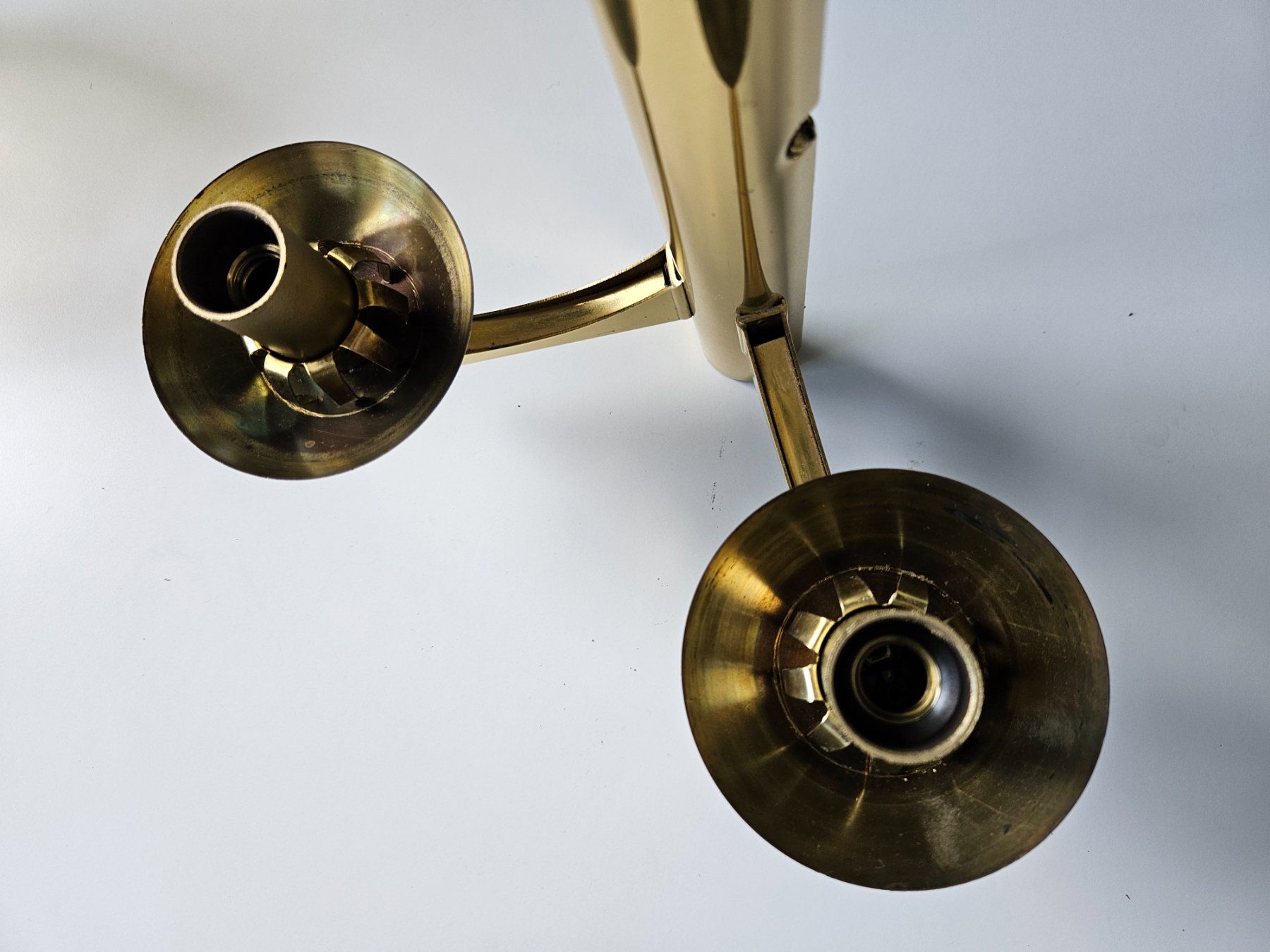 Lampen: Applique double Honsel - Space Age - globes ambrés – Gebraucht aus Echandens von annegug 8