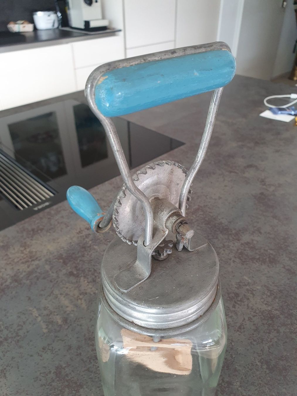 Küchengeräte: antikes Butterglas – Gebraucht aus Reinach von 3Guggerli 4