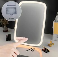LED-Schminkspiegel 17 cm Touch 3 Lichtfarben verstellbar