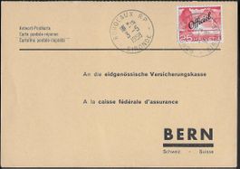 1950 Postkarte OFFICIEL Marke 25ct. o BORDEAUX selten ab 1.-