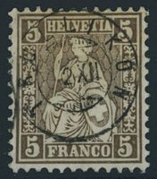 ZH Trüllikon - Zwergstempel Voll - Sitzende Helvetia