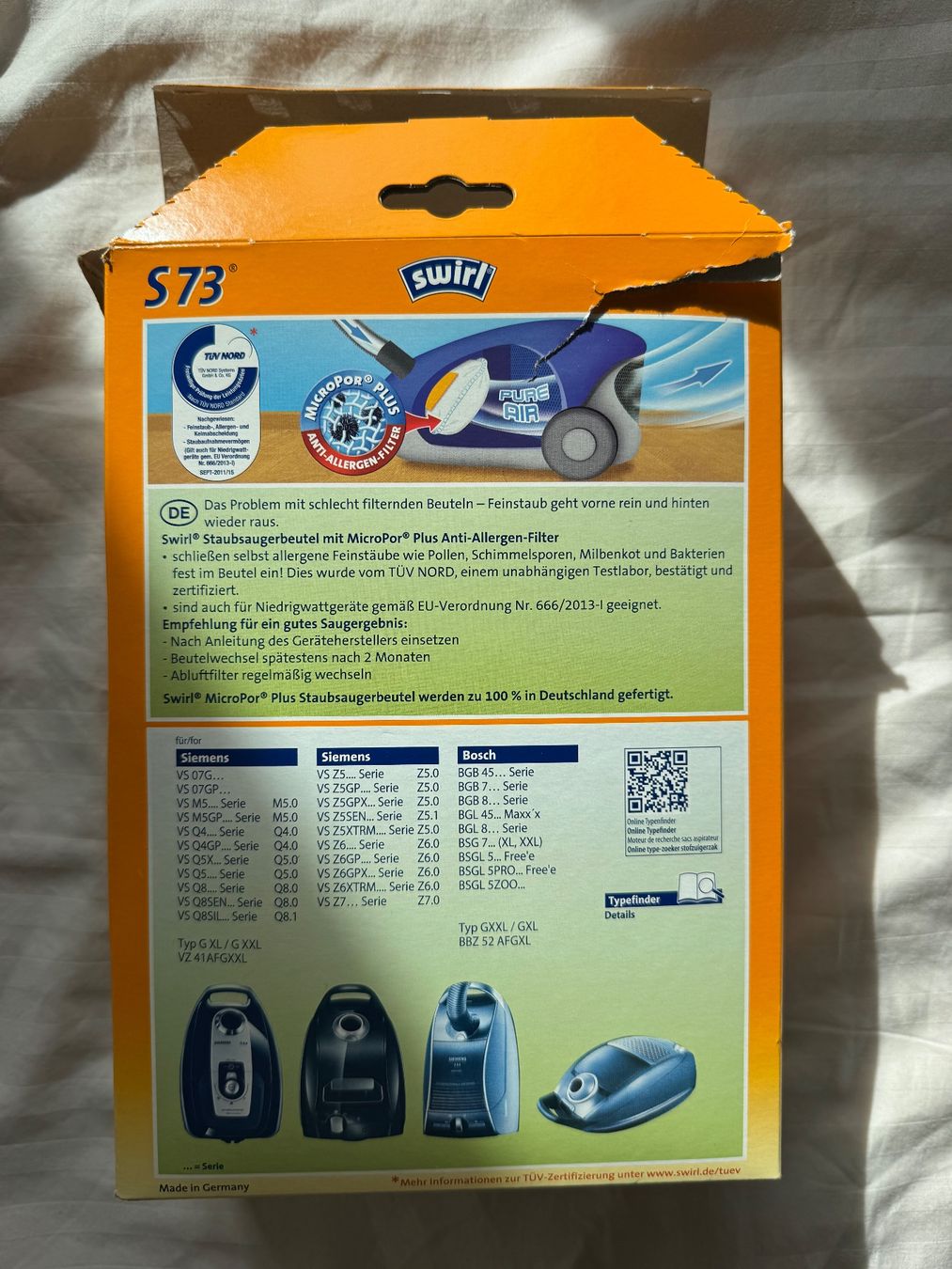 Aspirapolveri & Accessori: Swirl S73 Staubsaugerbeutel, 3 Stk. – Usato da Geroldswil venduto da ana_rb6t 2