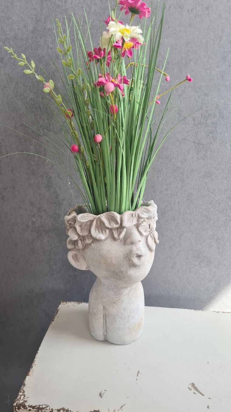 Vasi per fiori: Shabby- chic Deko Pflanzentopf mega cool – Nuovo e nell'imballaggio originale da Böttstein venduto da decodor-angi 4