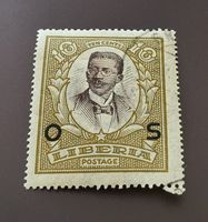 Liberia 1923 überdruck alte briefmarke