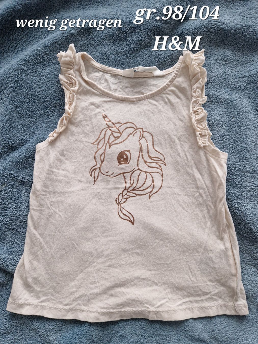 H&M Camicette, T-shirt & Top: Kurzarm Shirt grösse 98/104 Einhorn – Usato da Heimberg venduto da Eleanor20