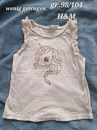 Kurzarm Shirt grösse 98/104 Einhorn