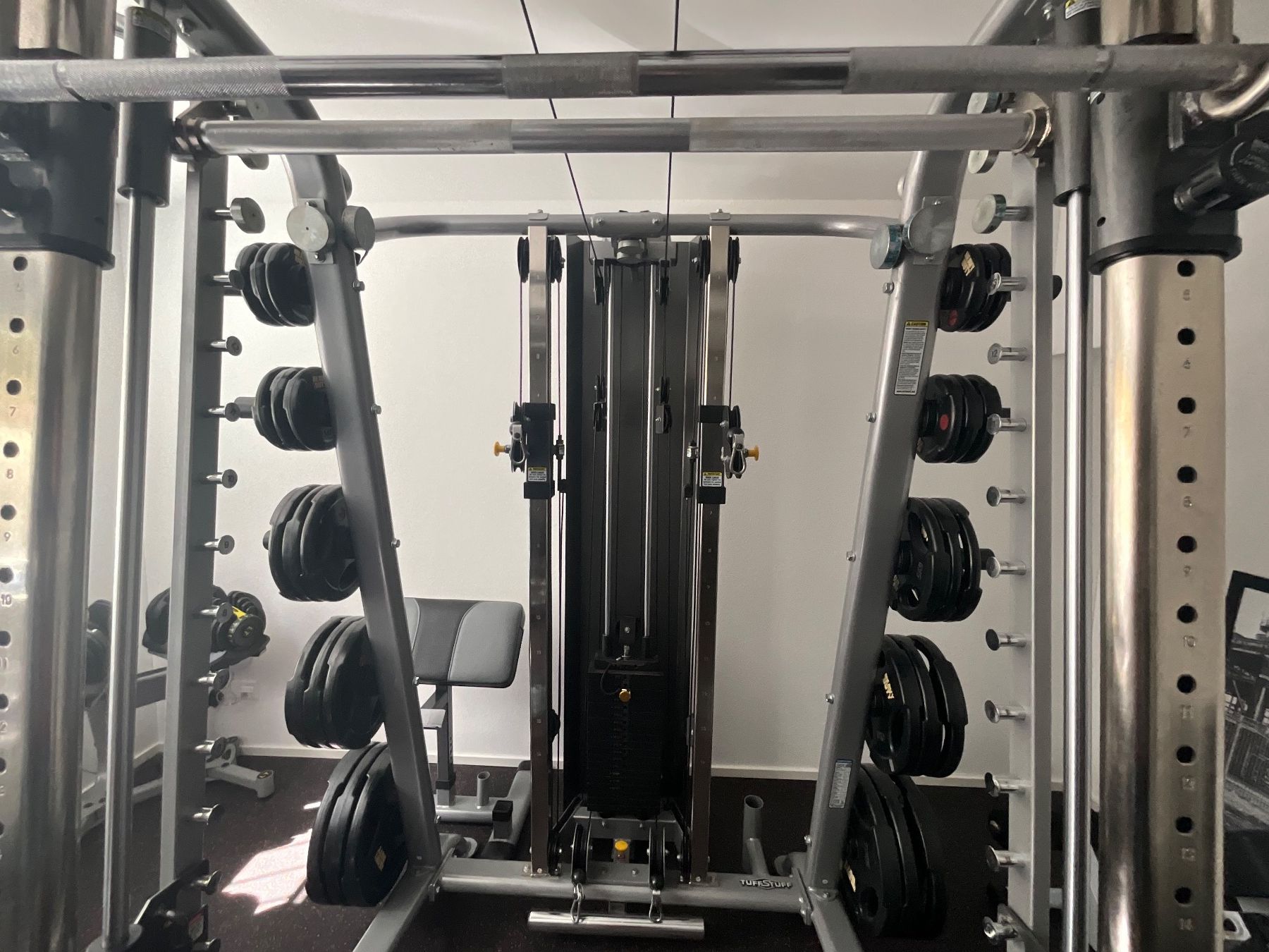 Hometrainer: TuffStuff Rack/Half Cage + Smith Machine + Kabelzug – Usato da Koblenz venduto da volkiland_5765 1