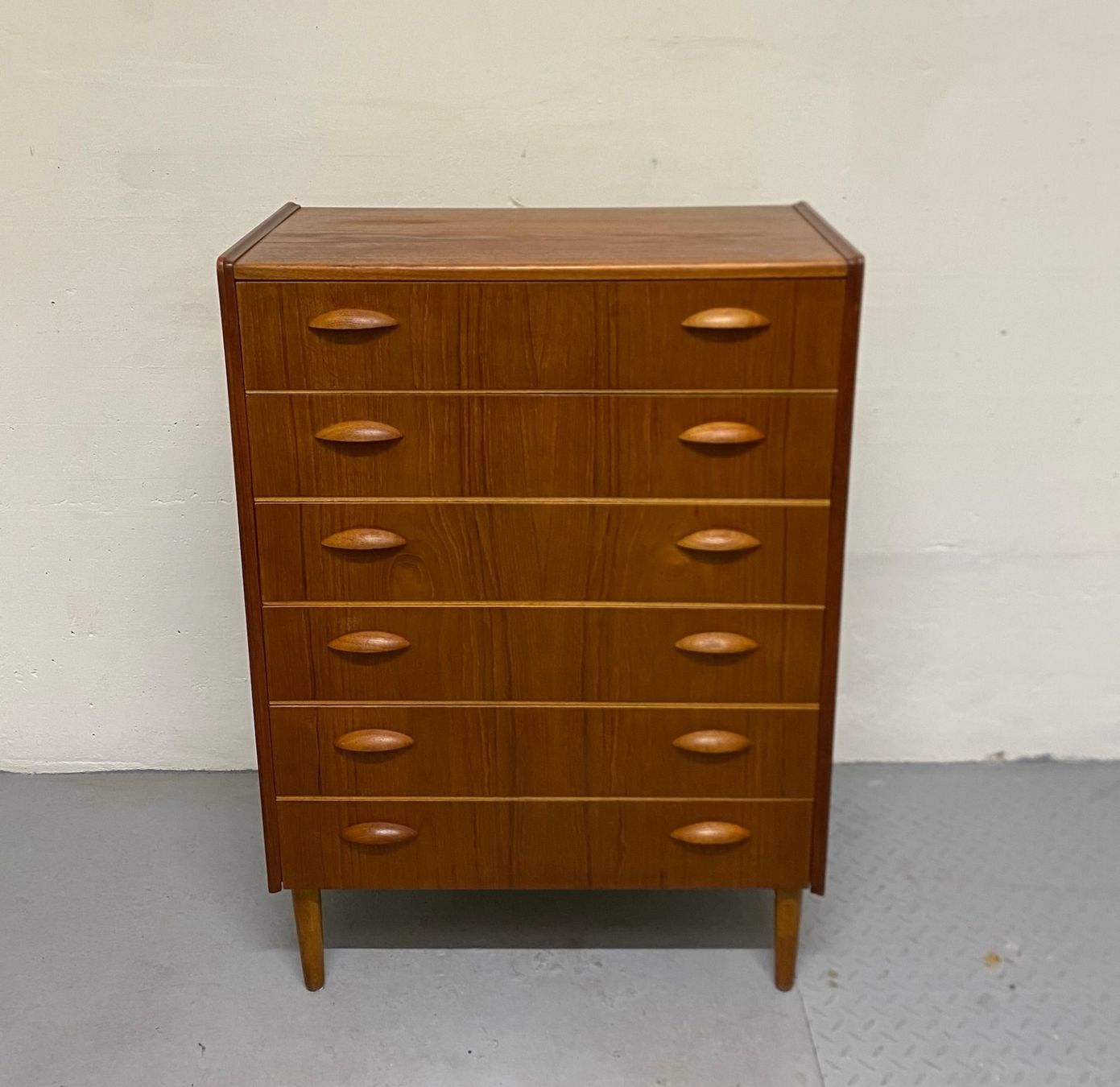 Cassettiere: Teak Kommode Denmark MidCentury 60s – Usato da Basel venduto da MidMod20C 7