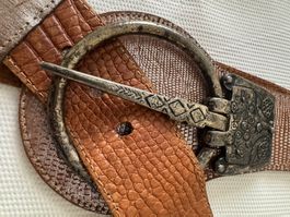 Ledergürtel vintage, handmade