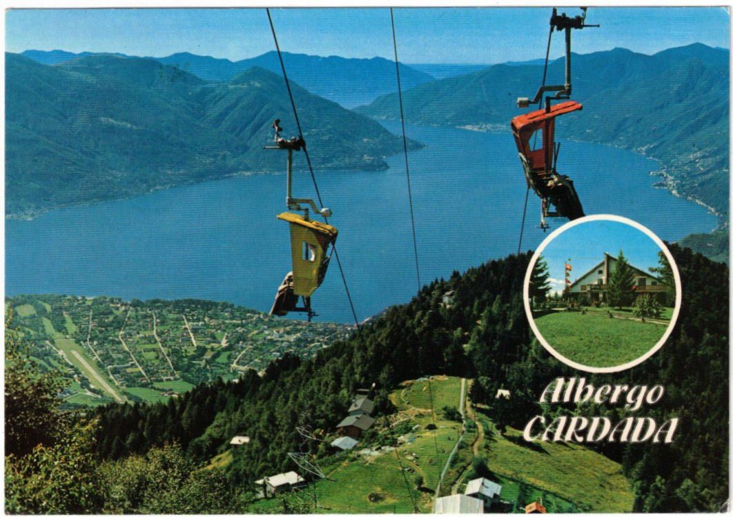 Ansichtskarten: Locarno - 2 Bild AK Cardada – Gebraucht aus Binningen von Mountainrider