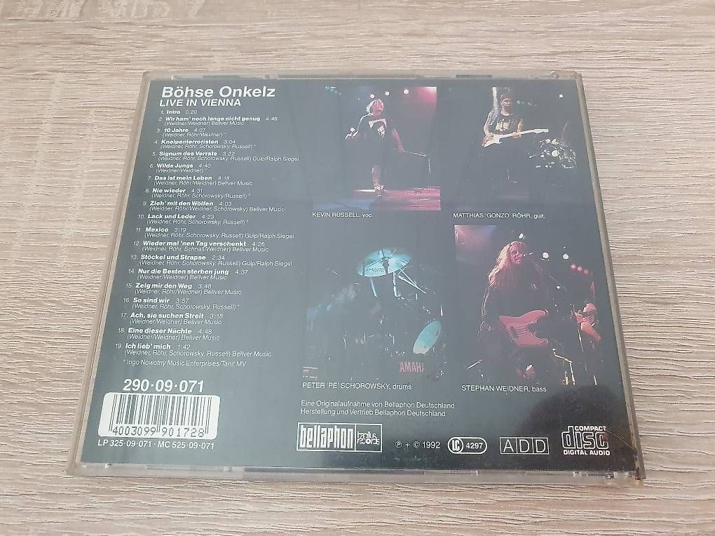 CDs: Böhse Onkelz - Live in Vienna CD – Gebraucht aus Alpnach Dorf von simtok77 1