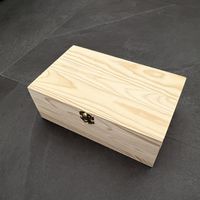 Holzkiste mit Deckel 25x15x9cm