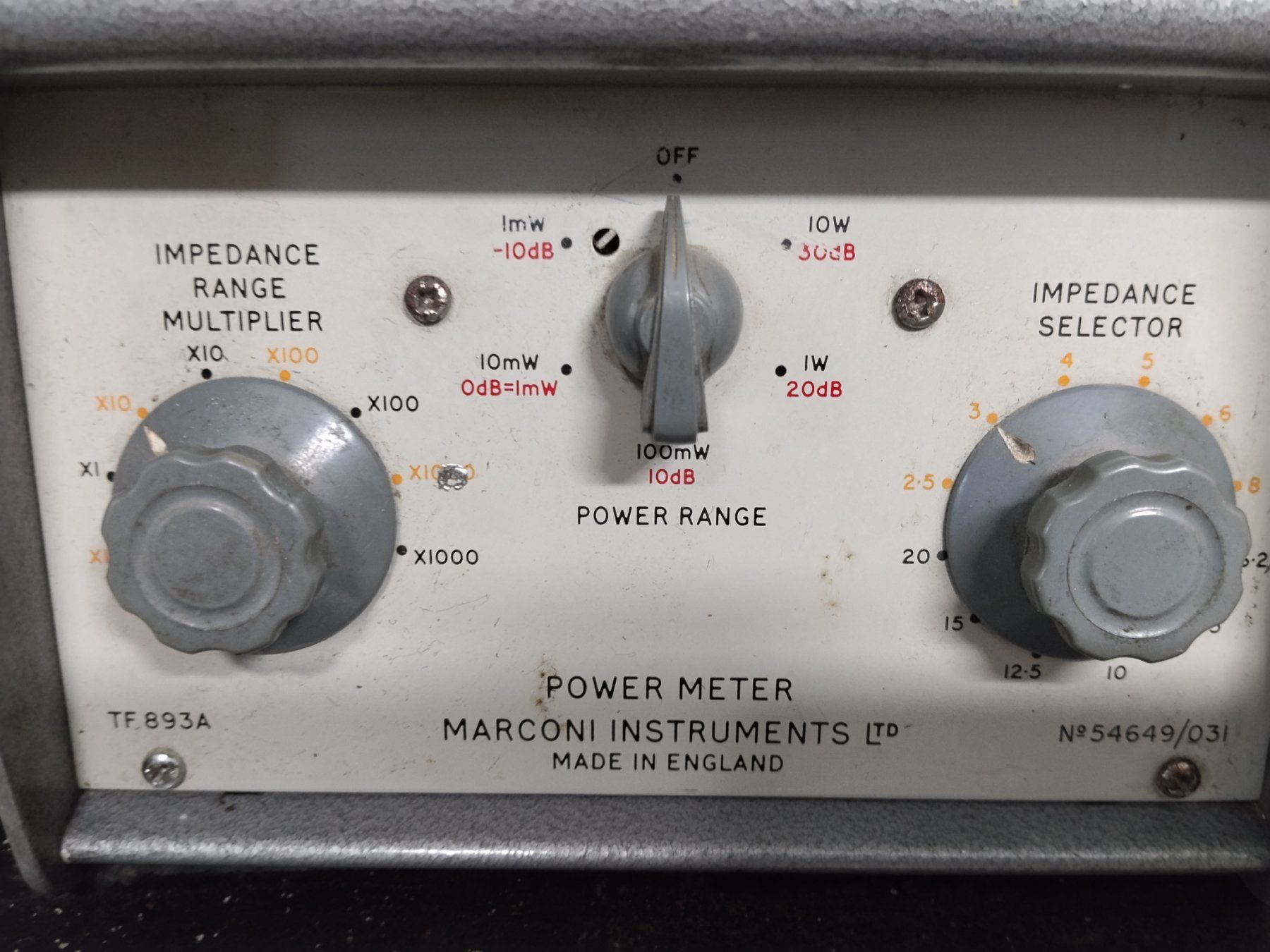 Radio: Marconi Instruments TF 893A Wattmtre collection – Usato da Fribourg venduto da Umulisa 1