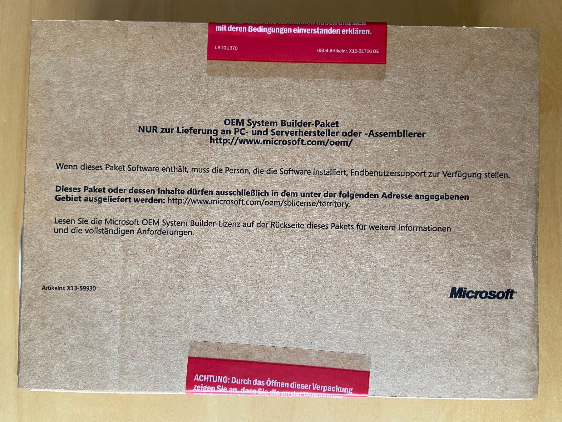 Microsoft Software: Windows XP Pro SP3 DE – Neu und originalverpackt aus Rafz von Dancer13 1