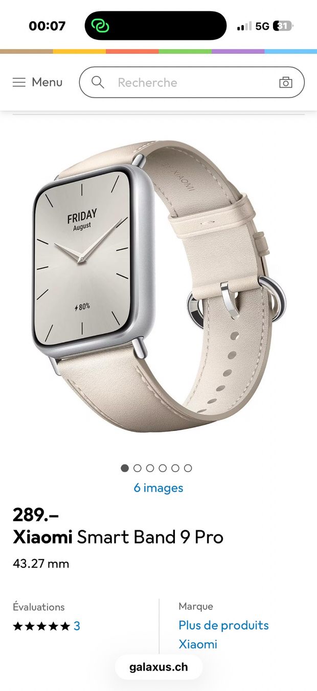 Xiaomi Smartwatch: Xiaomi Smart Band 9 Pro – Gebraucht aus Clarens von rib_9qz8