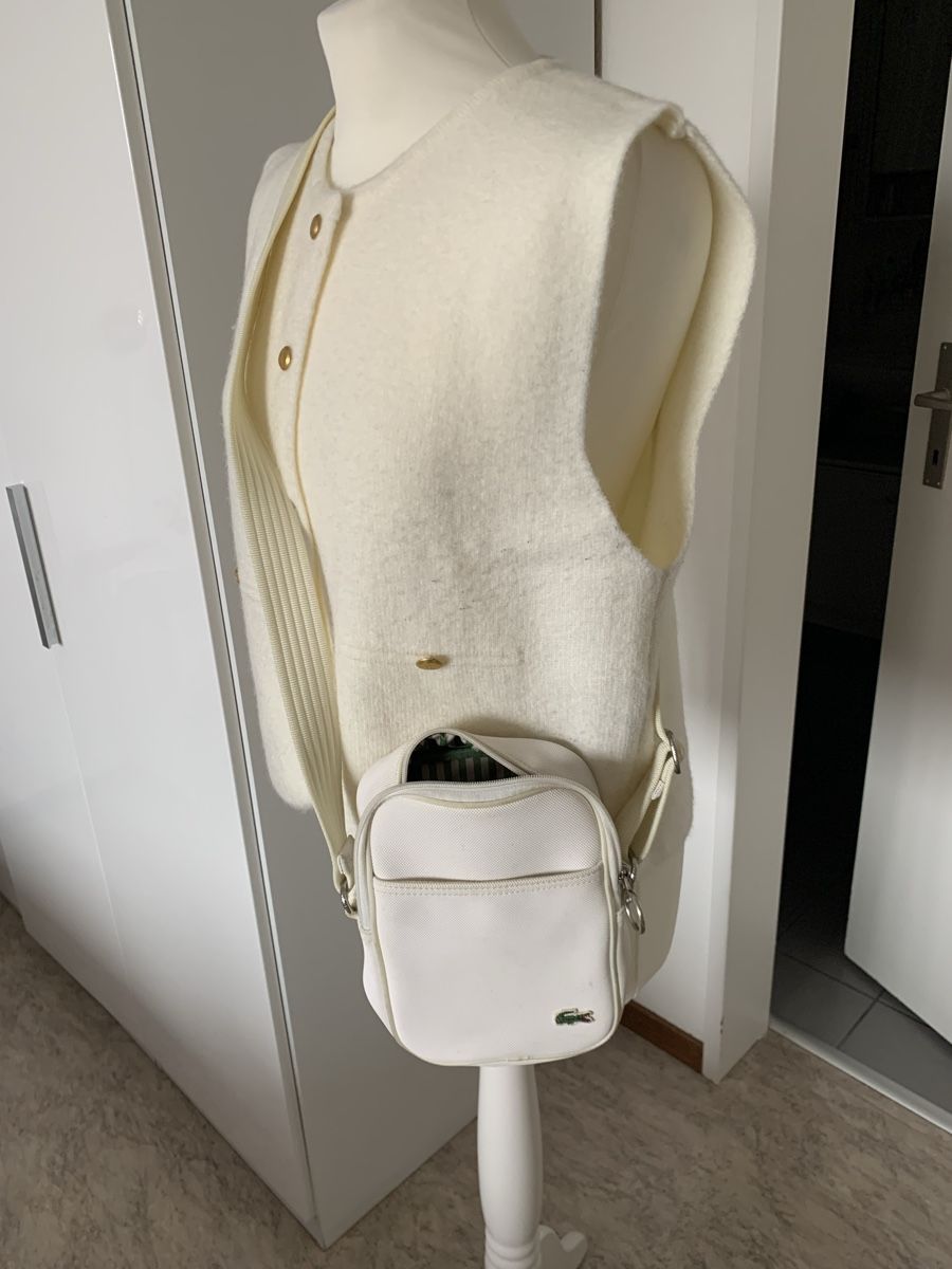Lacoste Borse da donna: Lacoste Umhängetasche, Weiss – Usato da Rüfenacht venduto da lilly_67 1