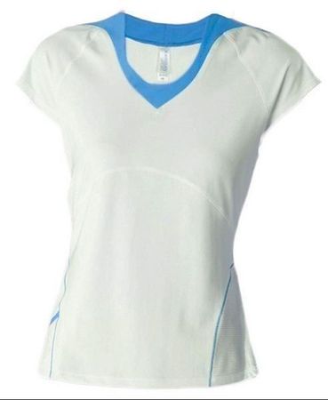 Bicolor-Sport-Shirt Damen KS052 / XL
