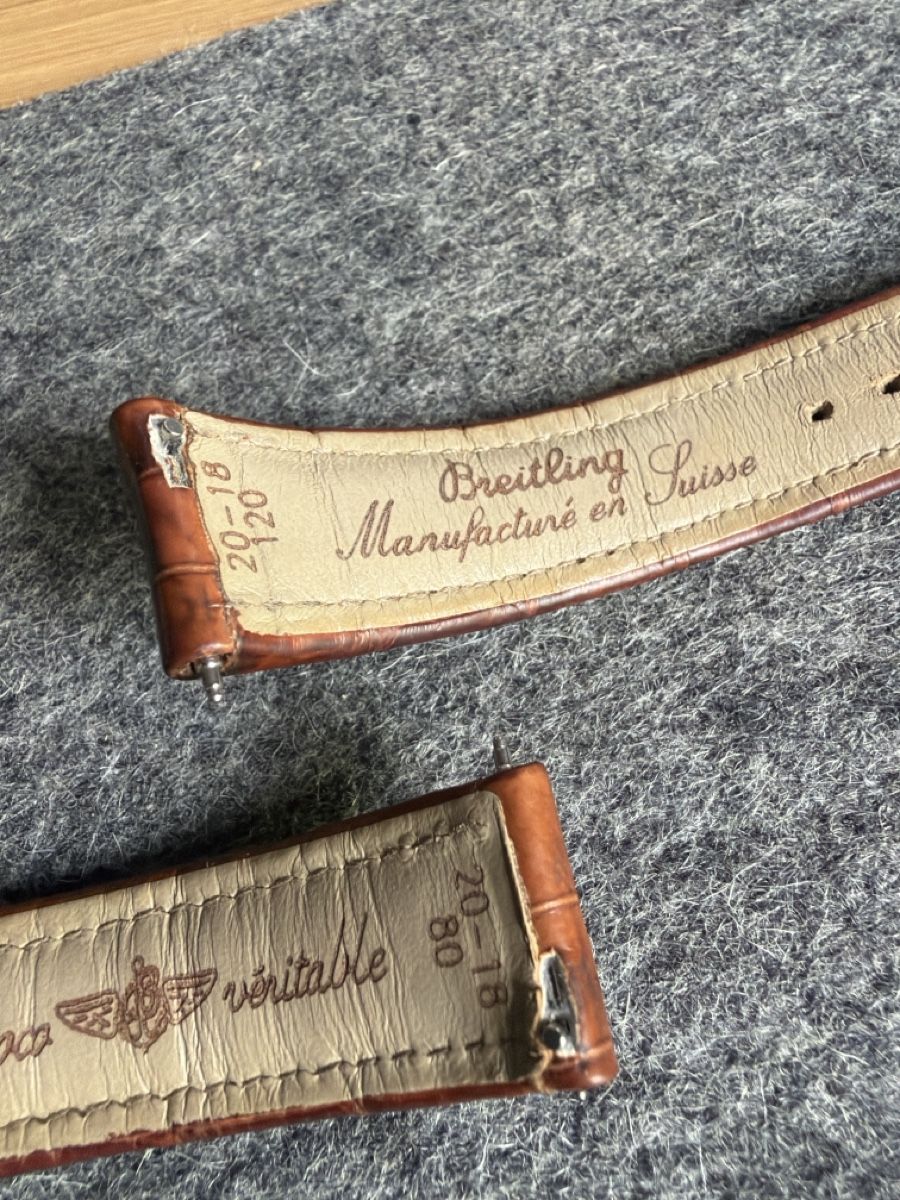 Bracciali & Braccialetti: Breitling crocodile tan 20-18 strap – Usato da Mont-sur-Lausanne venduto da sashwindow 5