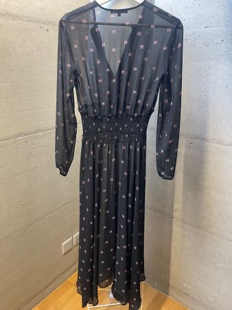 Abendkleid von Maje,schwarz gemustert Grösse 1 guter Zustand