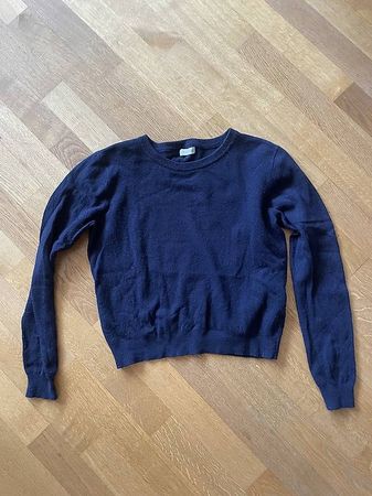 Pullover Dunkelblau Alpaka Grösse S