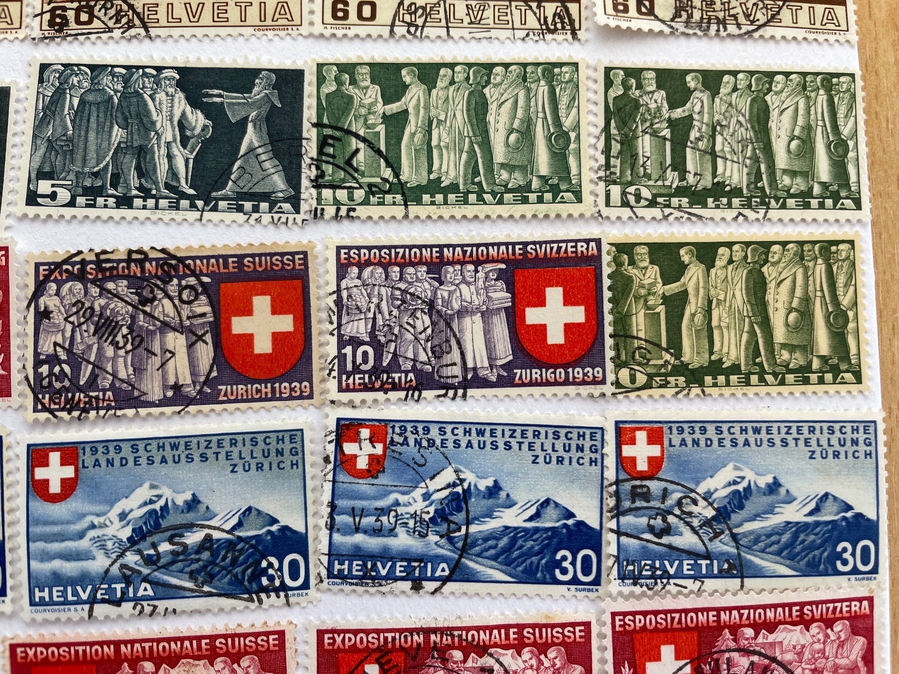Alle Briefmarken: 55 timbres BELLES OBLIT. dès 10.- – Gebraucht aus Sonceboz-Sombeval von Comment2 3