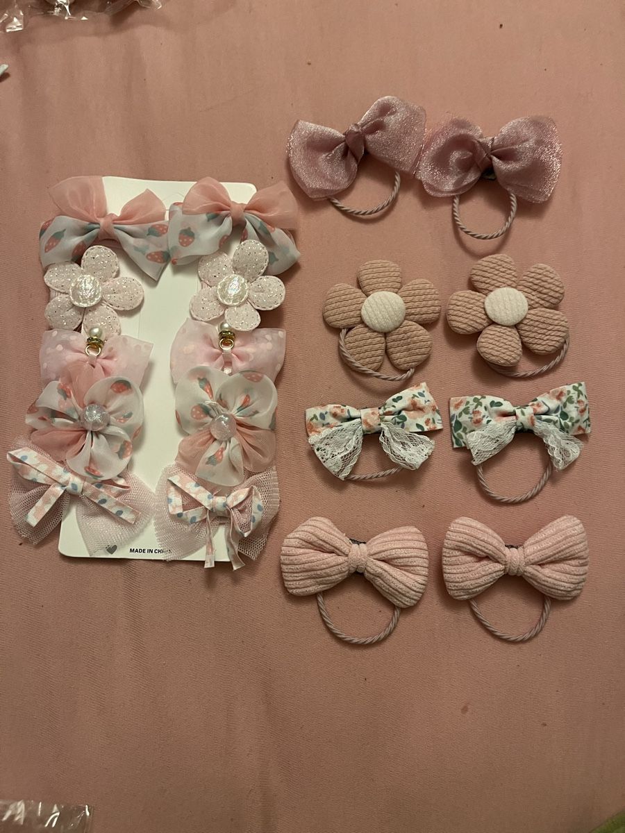 Accessori per capelli: Haarschmuck Set Kinder Bogen Blumen Rosa NEU – Nuovo e nell'imballaggio originale da Olten venduto da sae_82z2 1
