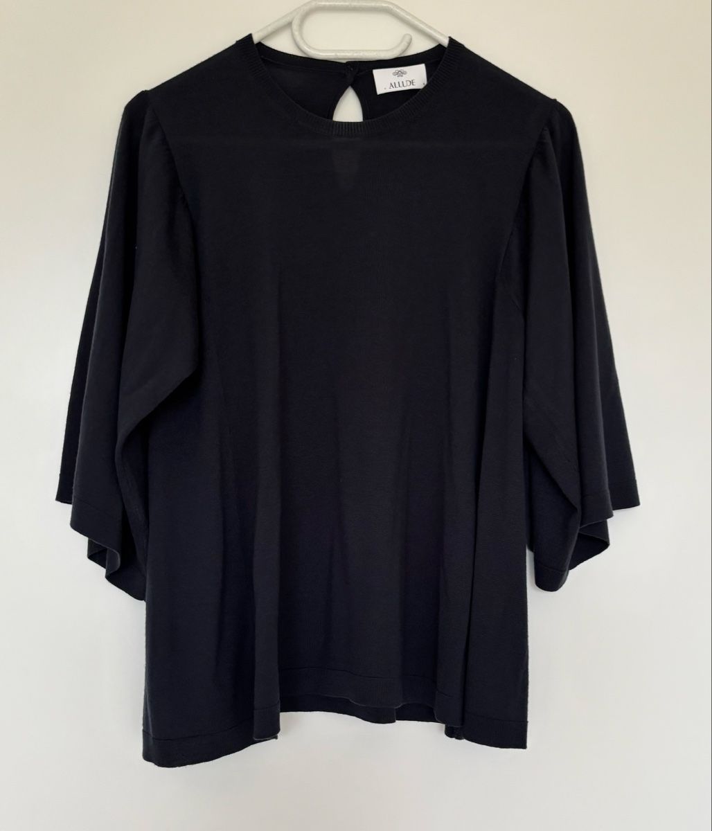 Allude Maglioni & Felpe: Leichtes Pulli von ALLUDE, Dunkelblau, Wolle – Usato da Liestal venduto da userin1000