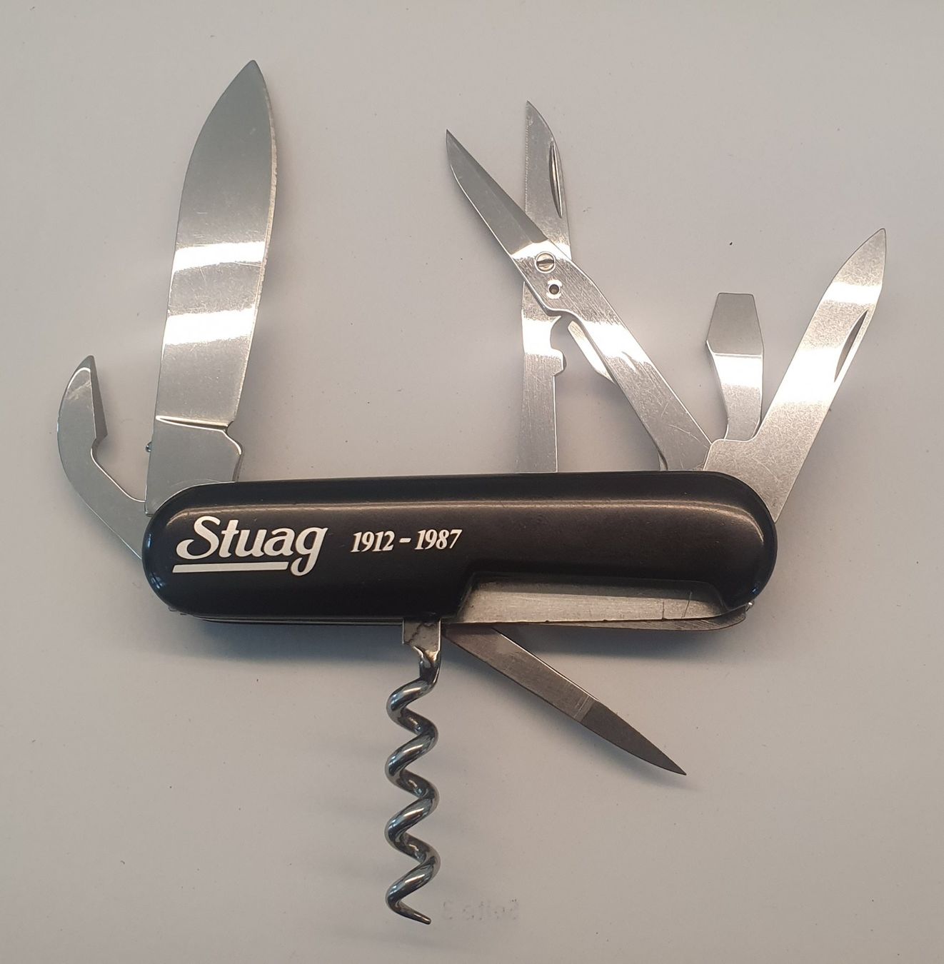 Wenger Taschenmesser: Seltenes schwarzes Wenger Sackmesser mit Logo – Gebraucht aus Härkingen von MarianneSi 1