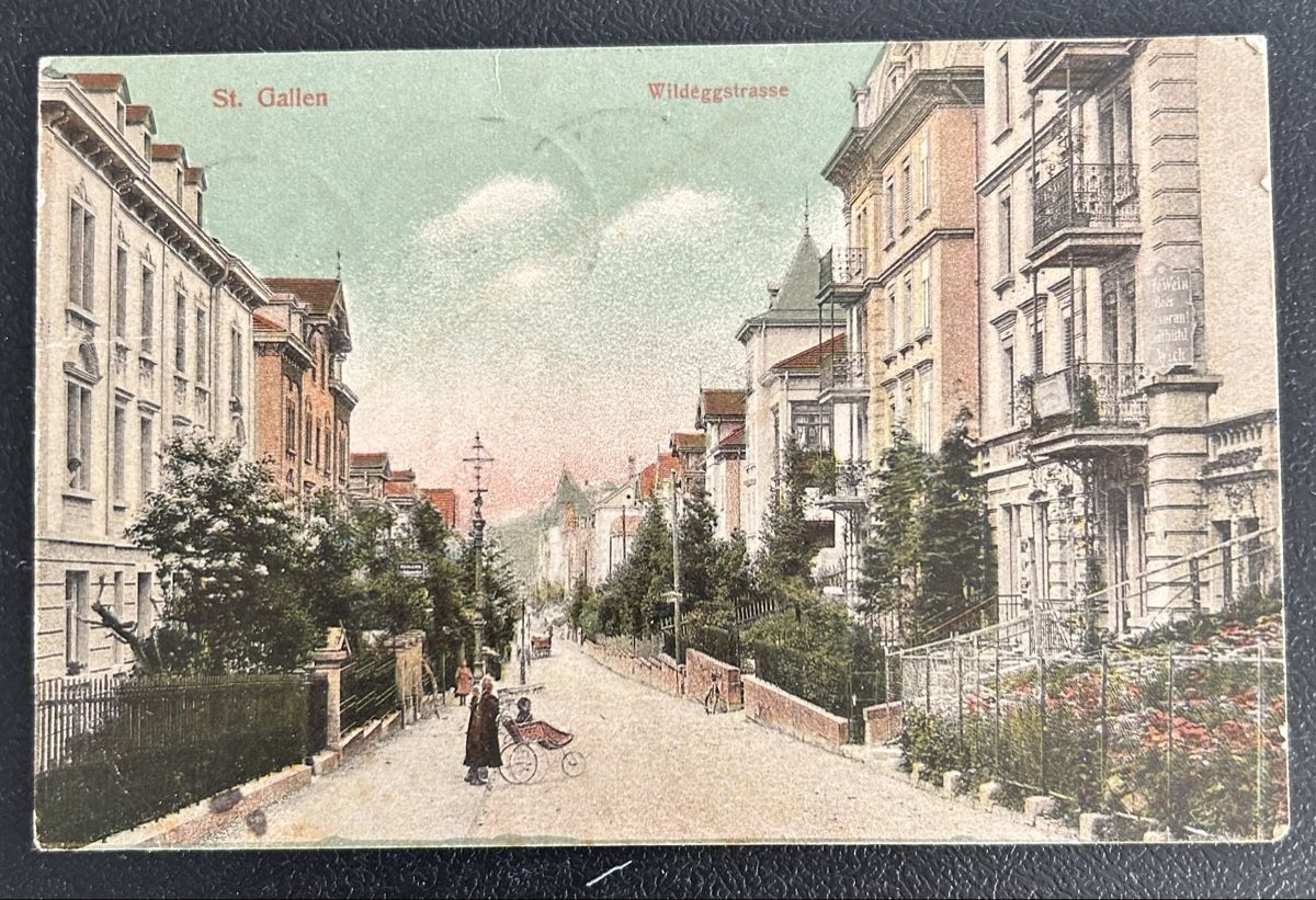 Cartoline postali: St.Gallen Wildeggstrasse  – Usato da Horw venduto da Tellbub