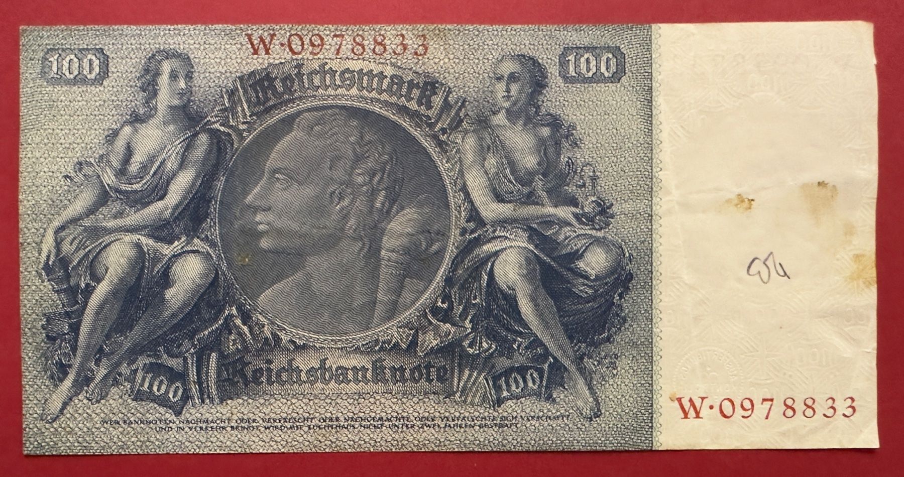 Banconote: Reichsbanknote 1935 Hundert Mark – Usato da Watt venduto da Coins13 1