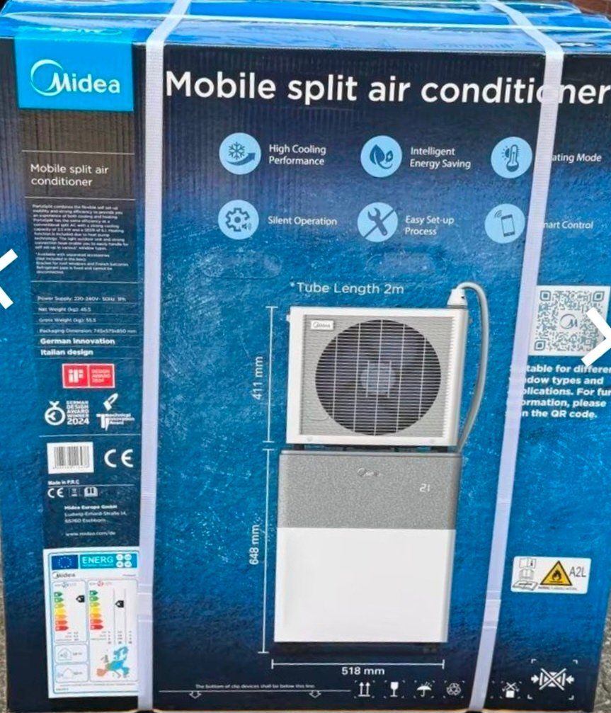 Midea Klimageräte: Midea Mobile Split Klimagerät neu (kühlen u. heizen) – Gebraucht aus Flamatt von Monaco66