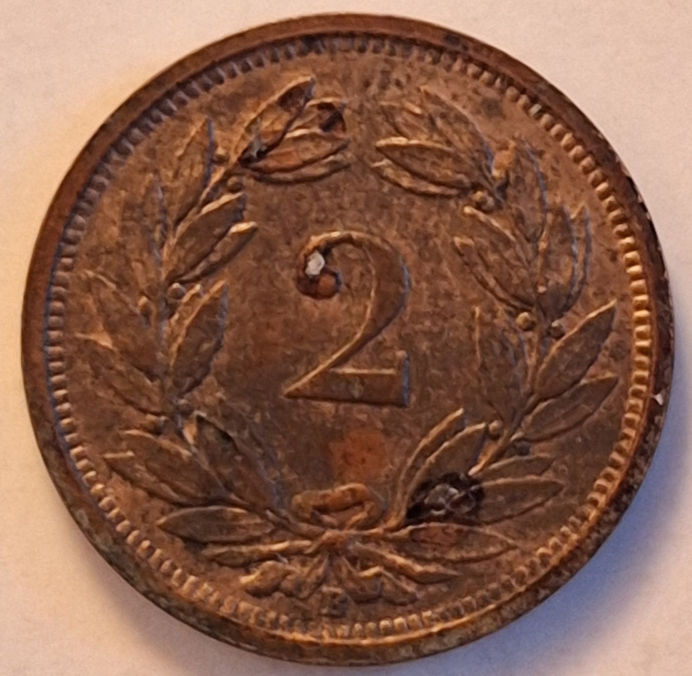 Tutti le monete: 2 Rappen 1933 Cu-Sn; vz – Usato da Niederweningen venduto da 19bomaso61 1