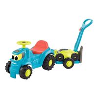 Kinder Traktor mit Anhänger + Rasenmäher