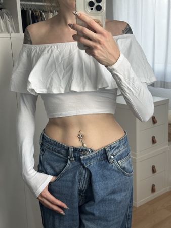 Tally Weijl weisses Oberteil Grösse XS