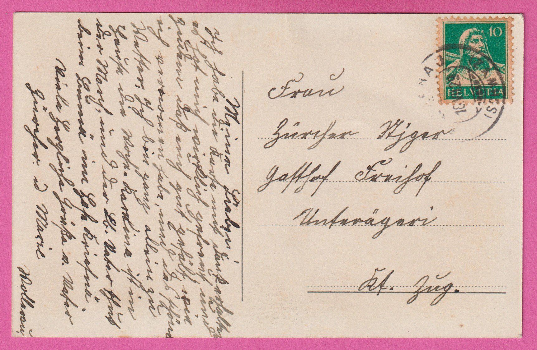 Cartoline postali: Wollerau gel 1929 – Usato da Einsiedeln venduto da dillie 1